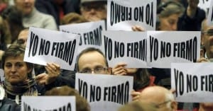 Preferentistas Caja Duero y Caja Espana FOTO DIARIO DE LEON