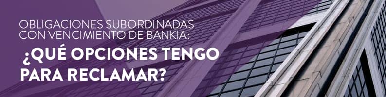 Obligaciones subordinadas Bankia