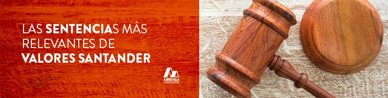 ultimas sentencias valores santander